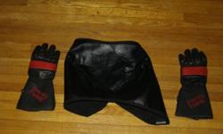 Lockhart Phillips leather tank bra!  Black leather exterior with a soft cotton liner on the inside so you don't scratch the tank!  For sure fits a 2001 Honda CBR F4I, never used!!!  Need gloves or jackets?  Check out some of my other listings!  Make a