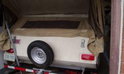Lextra Tent Trailer.Better construction than the newer models
Completely redone. Custom reupholsery. Rewired.
Good canvas. wheel bearings replaced. Gas cylinder retainer replaced.
All appliances work. Fridge,And stove. Repanneled inside
Sleeps 6 people.