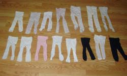I have Many Like New Baby and Children's Tights, Leggings and Nylons for sale! These are in excellent condition and would look great on your child's room or to give as a gift.
The following are available from left to right in the pictures:
* White
