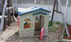 Outside play house, good condition. Reason for selling - children have outgrown play house.