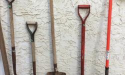 I have a variety of long and short handled spades and shovels for sale, also a trenching spade. The prices START AT 8.00 and UP. Thanks for looking