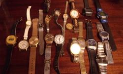 Lot of 20 watches
 
Some working some need batteries. 
 
$75.00 for the lot