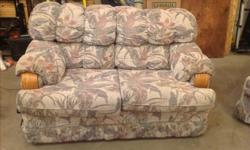 Love seat and arm chair for sale. Can help deliver for a small fee.