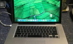 Hi,
I want to sell my excellent working condition MacBook Pro 15". The body cosmetic is in fairly good shape, no dead pixels, etc. No worn keys or trackpad. Brand new battery and only 35 cycles. normal usage wear at the bottom and small dent on one