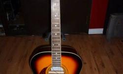 Used Mansfield Acoustic Guitar (Left Hand) in jumbo body version.  Model MD-666 LVS This guitar plays really nice as it has great action. It has a new bridge and new Martin strings.  I have had this for about 4 years and really liked playing it.
 
This is