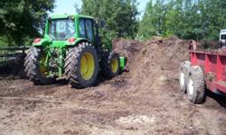 We can move your manure pile into a windrow to compost properly, so next year there are soil friendly microbes to grow great feed or horses OR just move the pile out of sight and onto your fields NOW so you do not have to look at it all winter. 50 km