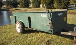 Fuerst ground drive manure spreader , 5 yrs old. 8' x 3' x 2' dp , model 800G
Excellent condition. 1,500.00  obo
519-875-1128