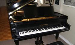 Fabulous Mason & Hamlin BB grand piano. Built in 1984. Finished in satin ebony. Excellent condition. Comes with new factory hammers. Price includes concert bench, tuning, delivery and full warranty.
Call or email for more information or an appointment to