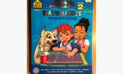 Never used math workbook and exercise book for Grade 2 students, including examples, descriptions, and answer key.
Perfect for summer time revision. Get ready for Grade 3!