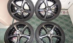 MAXXIS  Tires and Rims, Set of 4
- One session, 5000 km
- Tires 17"x7.5"
- Bolt Pattern 5x112  
- 5 stud lug pattern
- Lugs come with rims and lug key
- Minimual curb rash
- Handles well
- Rim & Tires retail for $1200
- Price Firm
Please contact  Dillon @