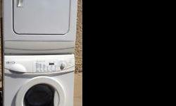 Heavy duty model, 240 V dryer, front load washer. Complete with hoses, $785. Call 204-661-4750.