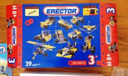 Product Description
Open box, some items still in unopened bags.
Meccano Lot Erector Metal Construction Set Motor, Tires, Pieces 100% Complete
All the pieces are in the box.
Comes with instruction booklet
39 illustrated models
It is like-new only used 2-3