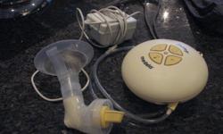 Used for 3 months, additional parts: pump valves (6), bottles (8), feeding bottles (2), bottle stand (1), actual pump, tubing, and expression pieces.
Product Website Link: http://www.medela.ca/CDN/breastfeeding/products/swing.php
An electric breastpump