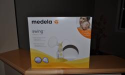 Medela Swing Breastpump for sale. Asking $100.
 
Electric, single breastpump for personal use with breakthrough 2-Phase Expression technology for maximum milk flow. Ideal for occasional or frequent pumping -- handy, trendy and quiet.
 
Used occasionally,