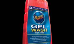 Biodegradable wash lifts boat scum, dirt, salt spray, grime, bird droppings and other loose contaminants. Sheeting action greatly reduces drying time. Does not strip wax.  Comes in 16 oz. and 1 gallon bottles.  C.A.S. Power Marine.  (519) 623-2372
