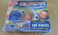 Box lid is fairly trashed but puzzle pieces are in good condition and more importantly, all there. Makes a huge 4 foot floor puzzle - very fun!