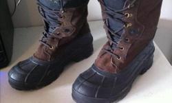 Men's size 13 Kamik winter boots with Thinsulate. Only worn a handful of times. Excellent condition.