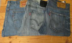 Varied selection of men's jeans and shorts for 34 waist. All gently used. Dropped a waist size shortly after buying and they no longer fit.
PANTS:
SOLD Levi's 516 Slim - 34/34 - Blue stonewash
SOLD Levi's 511 Skinny - 34/34 - Light blue acid wash,