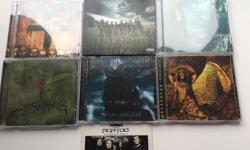 CRADLE OF FILTH
DEICIDE
MEMCHESH
DIMMU BORGIR
WOODS OF YPRES
Good condition
All six plus the METAL HAMMER various compilation cd
For $20