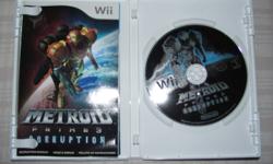 I'm selling Metroid Prime 3 for the Wii. It is in good condition and has the box and instructions. Price is $10. I'm located in Ingersoll, Ontario.