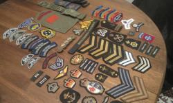 Hello, a large collection of military patches.
