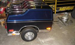 Motorcycle Trailer
Beautiful motorcycle trailer, navy blue in color with lots of chrome. 
Mint Condition!!  $ 1550.00 OBO    Ask for Charles  506-532-9359 or 506-533-4110