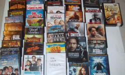 MOVIE DVD'S $1 EACH. TITLES - BLUE STEEL - I 'AM LEGEND - MATRIX - GOONIES - BUBBA HO-TEP - CRAZY FROG VIDEO'S - THE MASK - DR. DOLITTLE 2 - GREMLINS SPECIAL EDITION - WE'RE THE MILLERS - A FISH CALLED WANDA - TRANSFORMERS REVENGE OF THE FALLEN - LAST