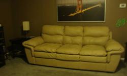Couch is 3 years old, was used in a bonus room for 2 years  never sat on. Moving and baught new furtinure, no room for this set. Call 780-715-4145.
