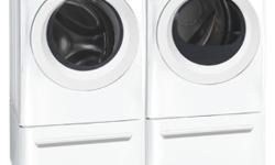 bought new washer and dryer set at Sears came with pedestals but did not have the room for them. They sell for $200 each but asking for $200 for both.