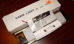 Cabin Light 12 Volt /4Watt New in box with instructions $5.00
Retail $29.99