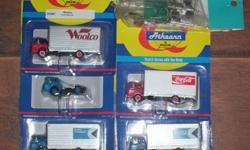 From the closing of our e-store, all items are brand new
 
Athearn Ford C with van body Coca Cola 20.00 (2 available)
 
Athearn Ford C with van body CP Express and Transport 20.00 (4 available)
 
Athearn Ford C with van body Smith Transport 20.00 (5