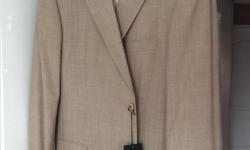 Elegant new Hugo Boss Blazer
Attractive shade of tan, a very easy colour for matching purposes
2-button
Size: 44
Original price tag still attached: $695 + HST = $785.35
$300
--
Have some dress shirts as well as a very hi-end and large collection of