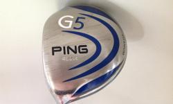 This is a new PING G5 DRIVER
460cc
Stiff GRAPHITE SHAFT...
10.5 degrees
Grip is new...
Left handed club