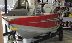 SAVE more than $900 during our Boat Show/pre-season sale!!
 
one (1) only available
 
Was $15,399 but on sale for $14,487 through January 28th
Bank financing is available
 
Factory new 2011 Starcraft Starfire 1600 SC. Very sharp! Powered by a 2-stroke oil