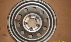 New steel 14" RV trailer rims -  5 bolt - rated to 1870 lbs
Being sold as a complete set