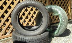 Three good tires for sale. Brand new. $100 for all of them. Sold the car, forgot I had these in the shed lol.