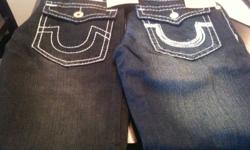 Mens size 32 True Religion Jeans, 2 pairs for sale $250 for both. Please text or email for more details.