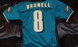 1 mark brunell xl jaguars jersey everything sewn on  $60.00 
1 kerry collins xl panthers jersey everything sewn on $60.00