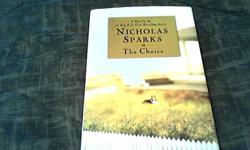I am selling 5 Nicholas Sparks novels.In soft cover Message in a Bottle, A Bend in the Road, The Rescue and The Guardian. In hard cover only one The Choice. All books are in great shape would like $5 for the soft cover and $10 for the hard cover.