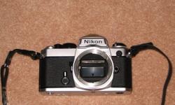 This camera kit has everything you need except a flash. All the equipment is in excellent shape. Most of the lenses have not been used. Included is  1. NIKON FE 35mm SLR camera ser# FE4234550.  2. Vivitar Macro Focusing Zoom 28-135mm Lens  1:3.5-4.5 with