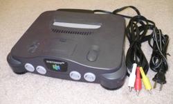 N64 system with all cords (power module & cord, component cable) and one original controller.  Console is in good condition, controller is in very good condition.  Rumble pack included.  Games and additional controllers available (also original), listed