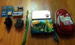 Used Nintendo DS Lite Special Edition in mint condition. Bundle includes: Console, 2 cases, 2 stylus, car & home chargers, 6 games & game cases.
Located in the Comox Valley.
This ad was posted with the Kijiji Classifieds app.