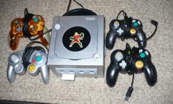 I have a Nintendo Gamecube with 4 controllers and 29 games for sale.  Great for younger kids entering the world of video games.
 
The games are as follows:
Bionicle Heros
Cars (from the movie)
Crash Bandicoot - The Wrath of Cortex
Dora the Explorer -