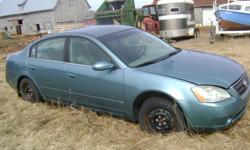Make
Nissan
Model
Altima
Colour
green
Trans
Manual
kms
220000
Good condition Nissan Altima with a spacious cabin and lots of bells and whistles.
New battery...not inspected,will require some front sway bar connectors to be replaced,(easy enough job),as