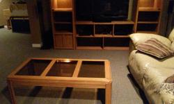 One coffee table and a side table (oak).
See my other ads - matches entertainment unit.
Must be able to pick up.
