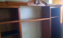 Oak entertainment unit for sale 100 or best must go asap you can call me at 905-577-3972 thanks.............................kevin