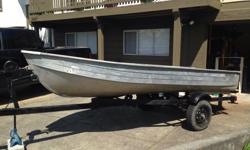 The boat doesn't have any seats, got it like that, doesn't leak, but doesn't have the time to fabricate new ones.
Comes with a sound trailer, got new lights but no papers.
Call, text or email.
