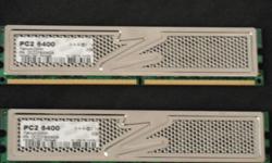OCZ DDR2 PC2-6400 / 800MHz / Platinum Edition / 2GB Modules / 4GB (2x2048) Kit. Some web sites testing this ram were able to reach 900-1000mhz. I have upgraded my ram to a higher speed but this is working perfectly. Price is fixed.
800MHz DDR2
CL 5-4-4-15