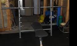 Olympic Bench Press
very sturdy a couple scratches from regular use
Does full incle and decline as well as standard obviously
seat also inclines
Im upgrading to a powerlifting bench approved by IPF
so i no longer have any use for it
Asking $300
Can also