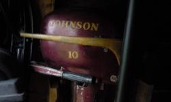 10 HP Johnson outboard fully assembled with all the original parts for sale.